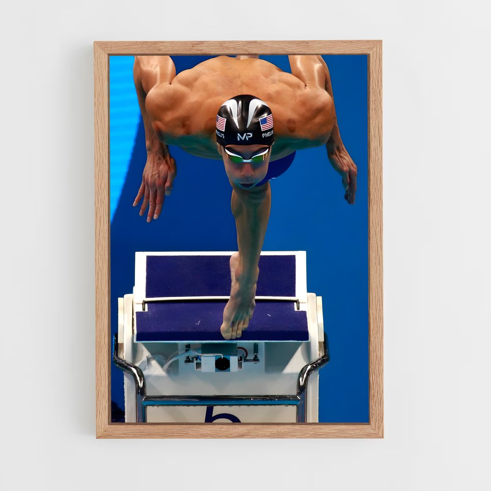 Poster Michael de phelps (vue 4)